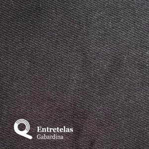 Entretelas Gabardina Negra
